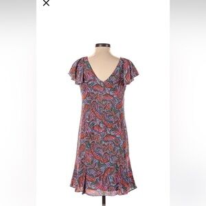 J. Crew Paisley V-Neck Midi Dress - Multicolor